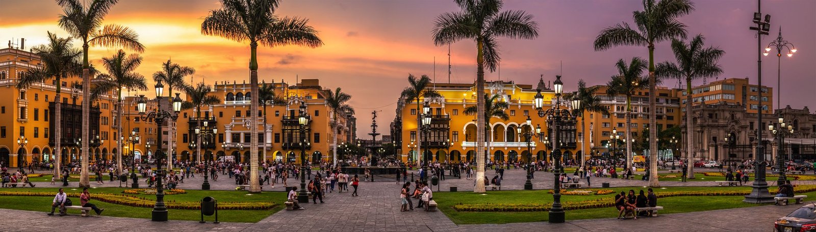 Lima, Peru at sunset
